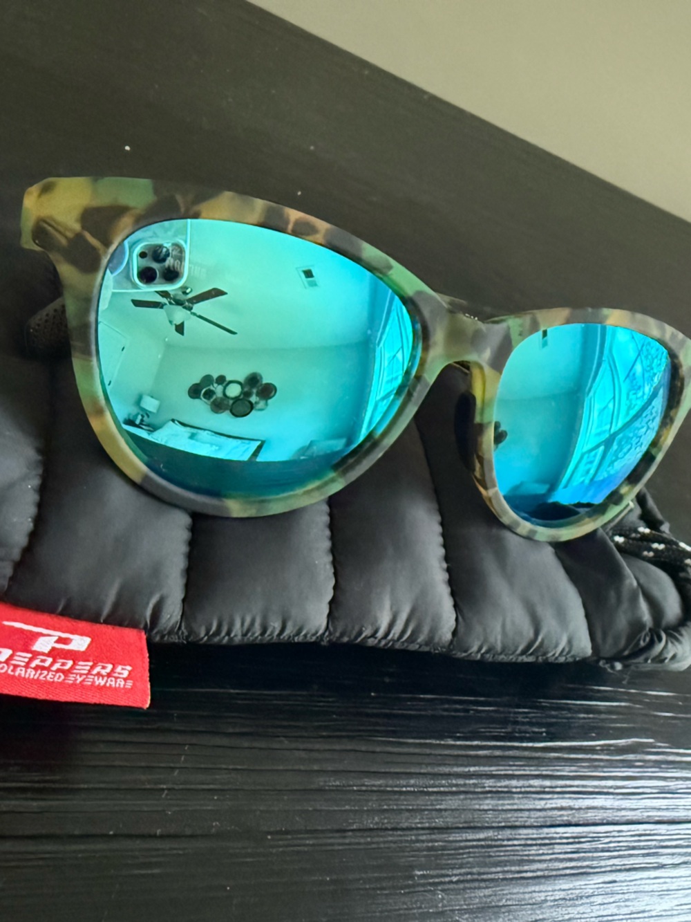 Peppers Polarized Floating Camo Frame Women's Sunglasses